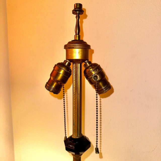 1910s Art Nouveau Weber Table Lamp, Circa 1910 For Sale - Image 5 of 11