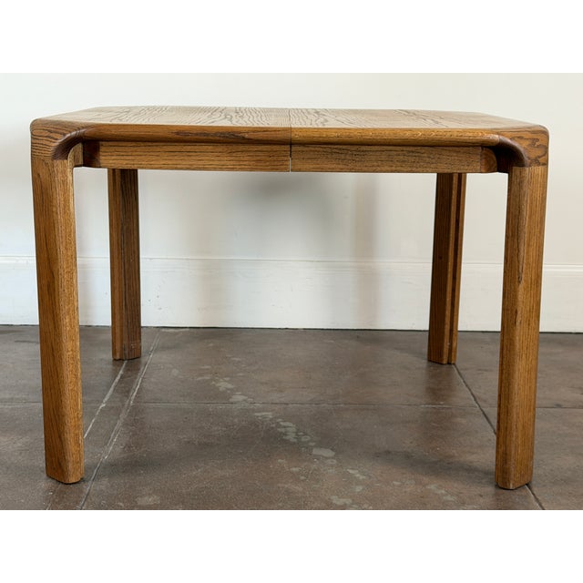 Vintage 1970's Oak Dining Table For Sale - Image 4 of 18