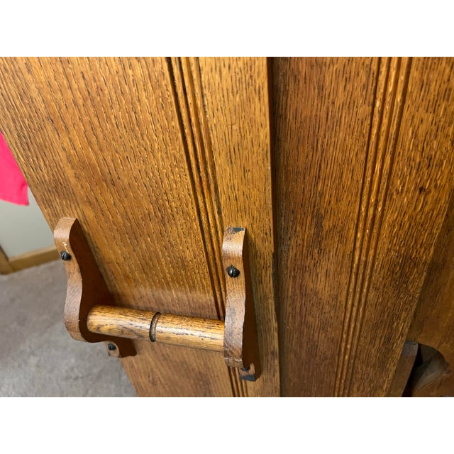 Late 19th Century 1890s Crescent Oak Pump Organ Made for Harding & Miller For Sale - Image 5 of 12