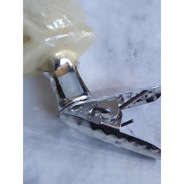 Mid-Century European Glass Rabbit Clip Ornament For Sale In San Francisco - Image 6 of 10