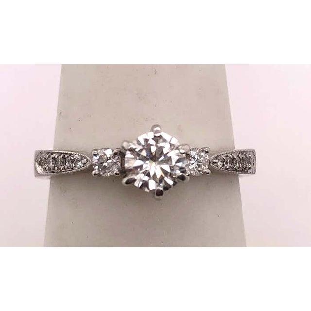 18 Karat White Gold Engagement Ring 1.00 Total Diamond Weight For Sale - Image 9 of 12