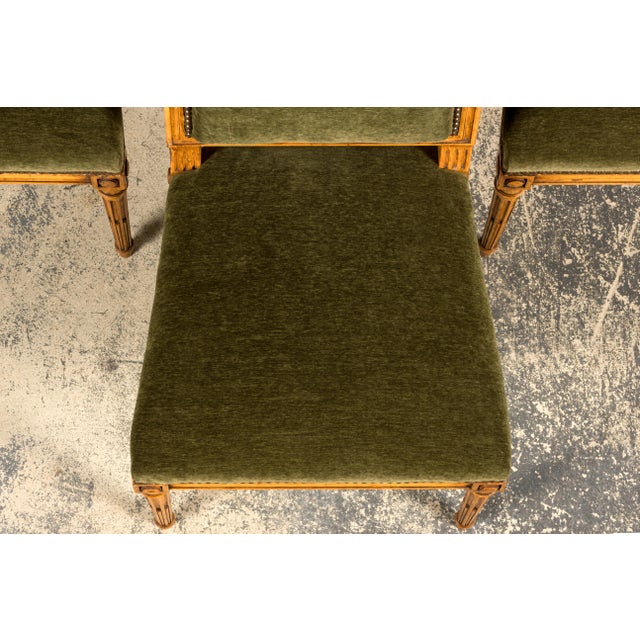 Set of 10 Late 19th Century French Louis XVI Fruitwood Dining Chairs For Sale In New York - Image 6 of 18