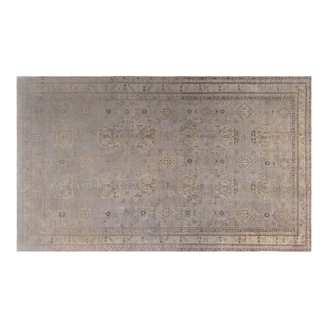 Antique Turkish Oushak Rug For Sale