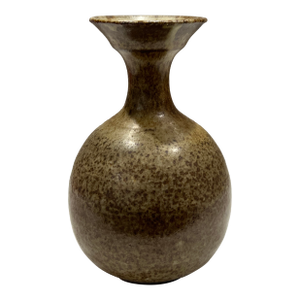 Hollywood at Home La 1970's Mid Centry Danish Style Brown Speckle Pottery Danish Vase Vessel Jug