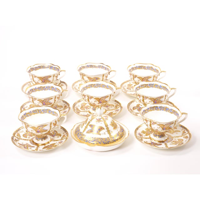 Gilt Gold Russian Lomonosov Porcelain Coffee & Tea Service / by A. Vorobievsky For Sale - Image 10 of 12