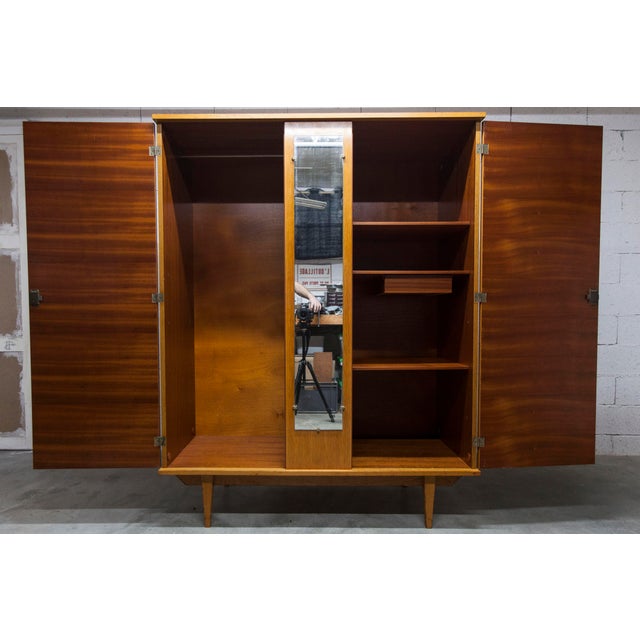 Scandinavian 2-Door Wardrobe with Hanging Space, 1970s For Sale - Image 12 of 18