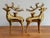 Handsome Solid Brass Reindeer Candlestick Holder Pair For Sale - Image 4 of 9