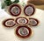 1940s 1940's Mythological Scene Plates, Cico Bavaria Germany, Ruby & Gold, Set of 6 For Sale - Image 5 of 17