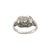 Antique Platinum 0.66ct Old European Cut Diamond Filigreed Engagement Ring, Size 7.5 For Sale In Houston - Image 6 of 8