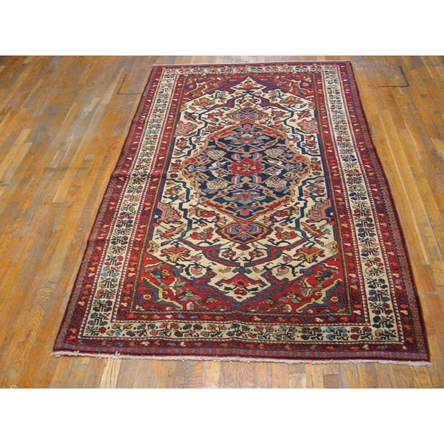 Early 20th S. Persian Bakhtiari Carpet ( 4'6" x 7'2" - 137 x 218 ) Antique Bakhtiari Persian Knotted Rug, Country of...