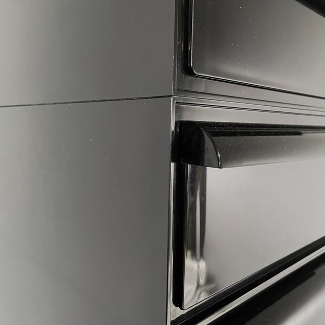 Italian Modern Black Chest of Drawers by Simon Fussell for Kartell, 1970s For Sale - Image 11 of 18