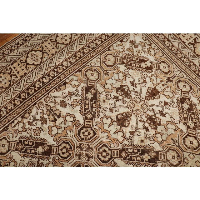 Zabihi Collection Keyhole Ersari Large Rug For Sale - Image 9 of 12