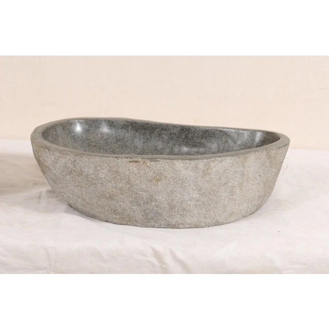 Polished River Rock Sinks - a Pair For Sale - Image 10 of 13