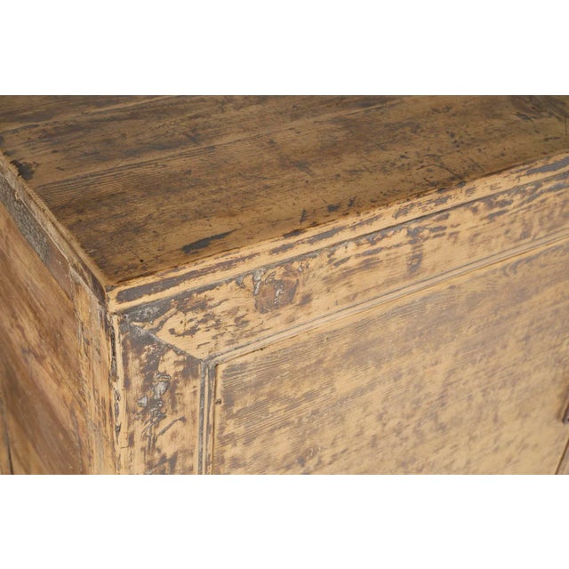 Late 20th Century Three Door Reclaimed Elm Server For Sale In Dallas - Image 6 of 9