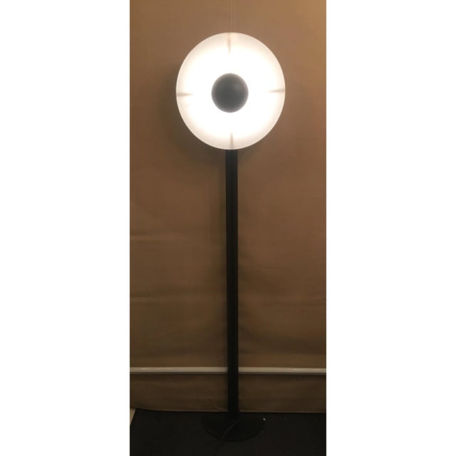 Vintage Floor Lamp with Clock For Sale - Image 3 of 6