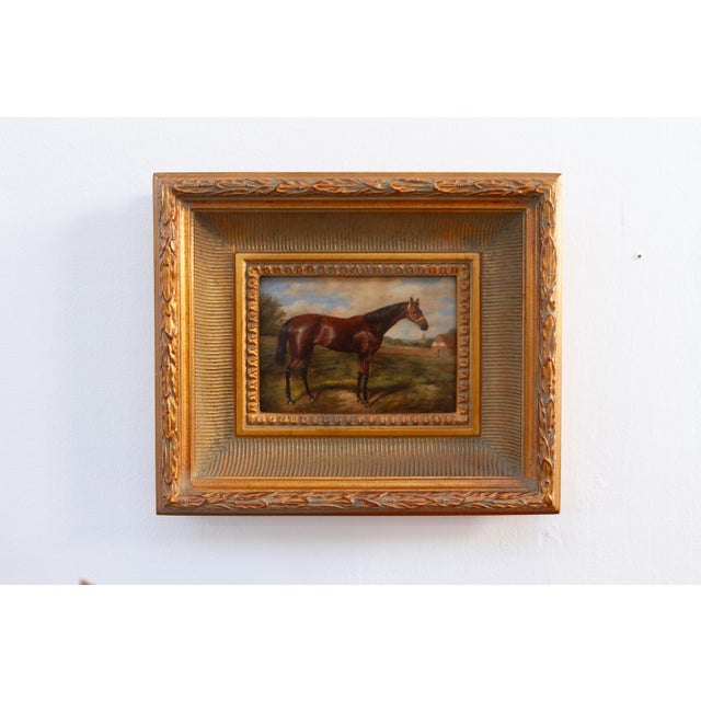 A. Ladd, Bay Horse, 20th Century, Oil on Board, Framed For Sale - Image 9 of 17