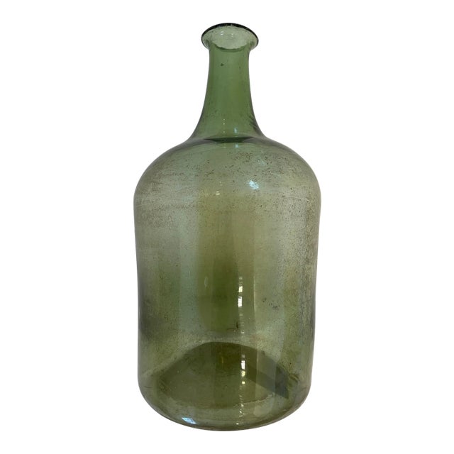 19th Century Glass Blown Wine Bottle For Sale
