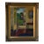 Vintage Mediterranean Villa Interior Oil Painting on Canvas – Framed For Sale