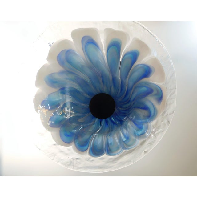 Glass 1960s Blue Murano Pendant by La Murrina For Sale - Image 7 of 14
