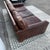 Restoration Hardware Genuine Top Grain Brown Leather Sofa For Sale - Image 15 of 18