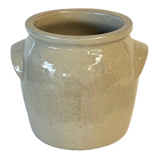 French Stoneware Confit Pot For Sale