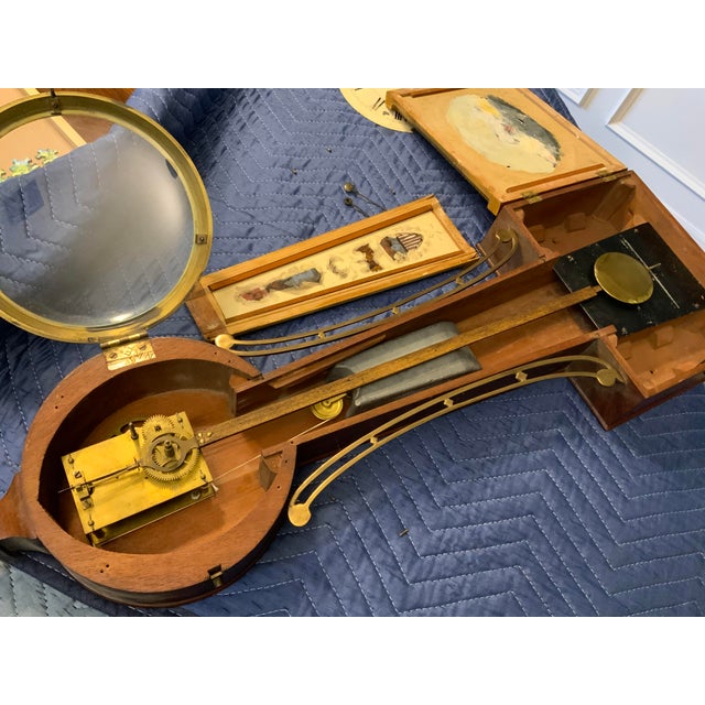 Gold Antique Banjo Clock For Sale - Image 8 of 16