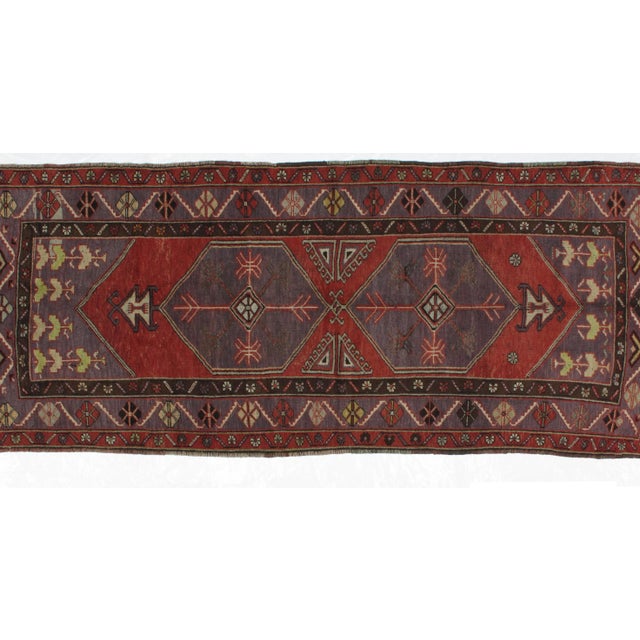 Wool on wool pile genuine handwoven semi-Vintage Oushak in excellent condition. The piece was made in the 1960s.