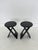Mid-Century Modern Suzy Stools by Adrian Reed, 1980s, Set of 2 For Sale - Image 3 of 7