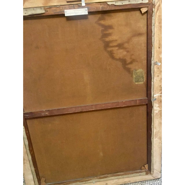 Mid-Century Modern Black Swans Painting by June Cameron Circa 70s' For Sale - Image 3 of 9