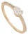 Pear-Shaped Natural Diamond Engagement Ring Size 7 in 14k Yellow Gold For Sale