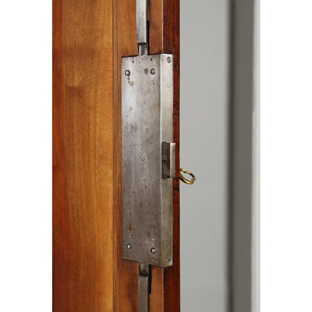 Safe Cabinet in Walnut, Iron and Steel, Milano, 1876 For Sale - Image 14 of 18