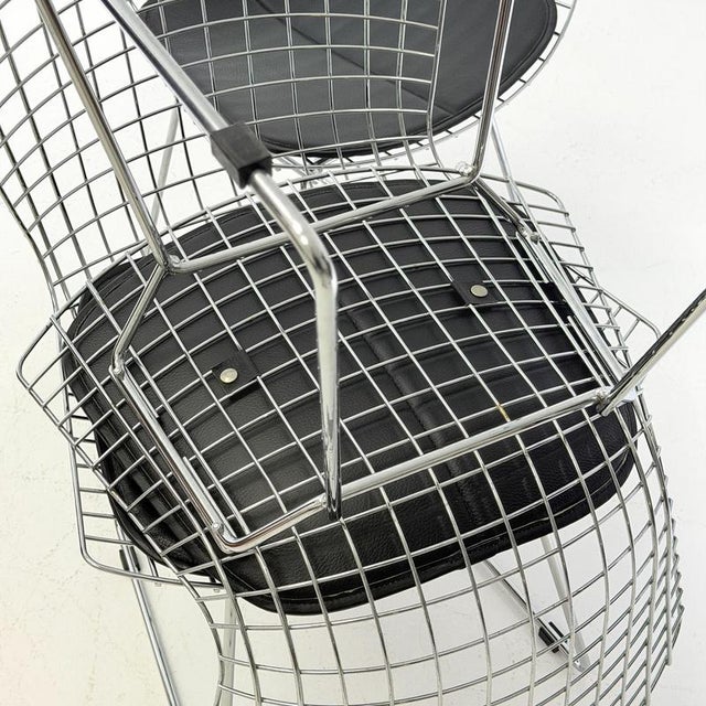 Mid-Century Wire Chrome Side Chair by Harry Bertoia, Germany, 1980s For Sale - Image 18 of 18