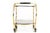 Hollywood Regency Brass Serving Trolley Cocktail Table For Sale - Image 4 of 17