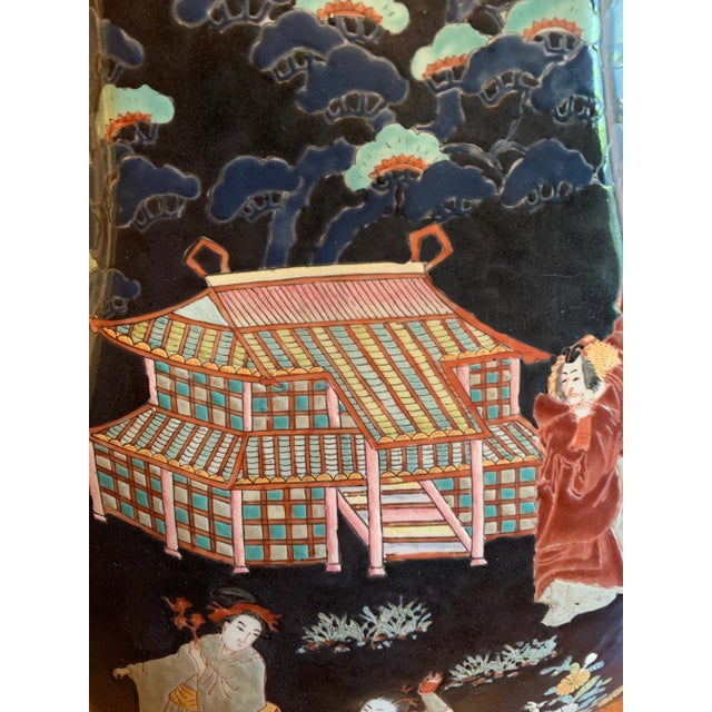 Vintage Tall Chinese Vase For Sale - Image 9 of 12