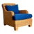 Vintage Ralph Lauren Woven Rattan Lounge Chair For Sale