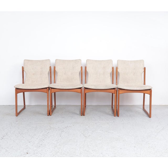 Teak Danish Chairs from Vamdrup, 1960s, Set of 4 For Sale - Image 12 of 12