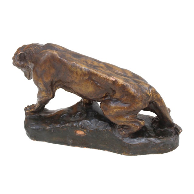 Rococo Thomas François Cartier, Roaring Panther, 1800s, Terracotta For Sale - Image 3 of 8