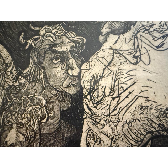 Vintage Mid Century Modern 1966 “Ritual Disc Iv” Signed Art by R. Dorset For Sale - Image 4 of 12