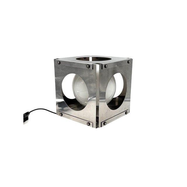 Space Age Cubic Table Lamp, Italy, 1970s For Sale - Image 14 of 14