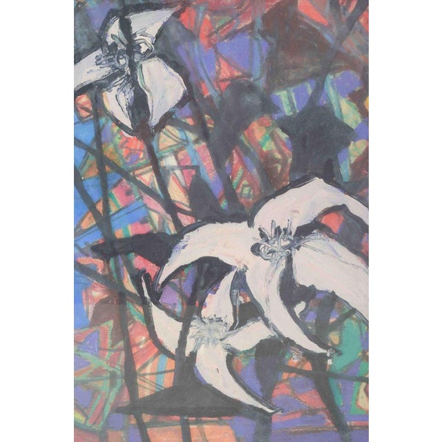 Scandinavian Artist, Colorful Abstract Composition, 1971, Oil on Canvas For Sale - Image 3 of 6