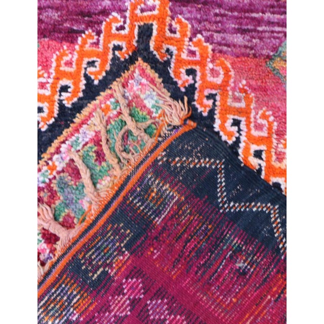 1980s Moroccan Vintage Boujad Rug - 9.6 X 6.1 Ft For Sale - Image 5 of 5