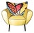 Romero Britto Rare Pop Art Accent Armchair For Sale
