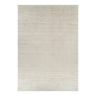 Rug & Kilim’s Oversized Contemporary Textural Solid Rug in Light Beige Tones For Sale