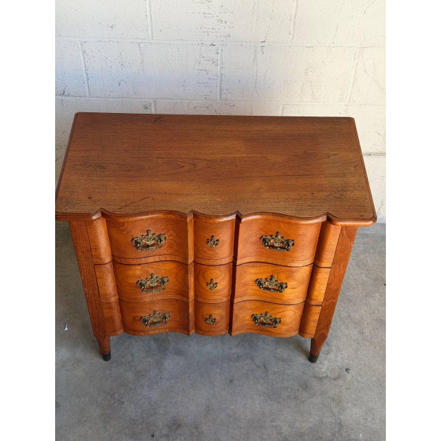 Vintage Danish Modern Teak Bachelor Chest Nightstand Dovetail Drawers MCM Denmark For Sale - Image 4 of 10