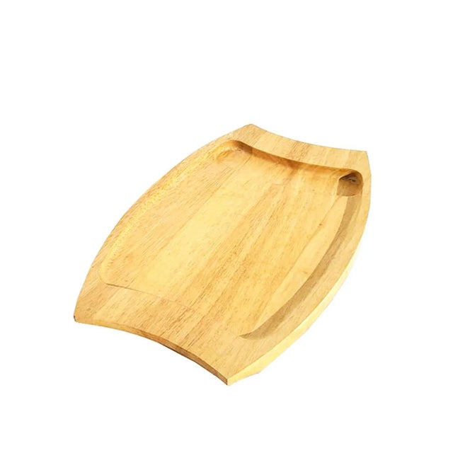 Made in Thailand (between the late 1970s and early 1980s), this is a Dansk International Beech wood snack tray platter for...