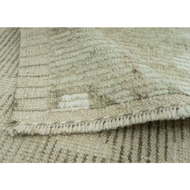 Turkish Tulu Handmade Rug 3'7" x 5'2" #20511 For Sale In Houston - Image 6 of 8