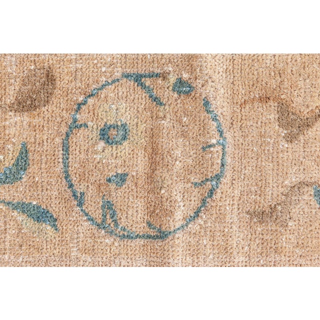 Antique Chinese Art Deco Rug Size: 5'0" × 9'7" (152 × 292 cm) This elegant and serene antique Chinese Art Deco rug, woven...