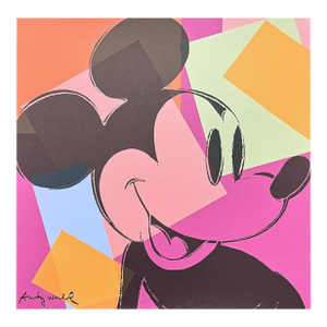 1986 Carnegie Museum of Art After Andy Warhol "Mickey Mouse Colored" Lithograph