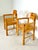 Set of Pine Chairs with Armrests attributed to R. Daumiller, 1970s For Sale - Image 4 of 15