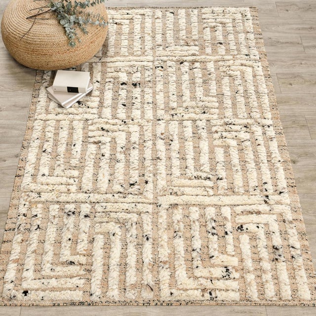 Taka Natural Ivory Rug - 2 X 3 For Sale In Los Angeles - Image 6 of 6